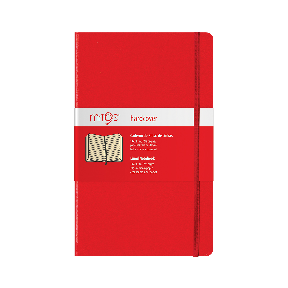 MITOS® HARDCOVER-Caderno Notas Linhas(13x21cm)192pg